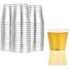 Hanna K. Signature 200 Count Shot Glasses Premium Clear Hard Plastic 1oz Disposable Cups, Ideal for Jello Shots, Wine Tasting, Condiments, Sauce, Dipping, Samples(1 oz – 100 count)