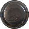 Hanna K. Signature Collection 50 Count Plastic Plate, 10-Inch, Black