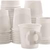 King Zak Disposable Espresso Paper Cup with Handle – 4 oz | Cream Color | Pack of 1000(Cream)