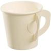 King Zak Disposable Espresso Paper Cup with Handle – 4 oz | Cream Color | Pack of 1000(Cream)