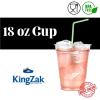 Nicole Home Collection 600 Count Disposable Plastic Cups, Crystal Clear, Durable PET 18 oz. BPA Free(Clear)