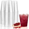 Nicole Home Collection 600 Count Disposable Plastic Cups, Crystal Clear, Durable PET 18 oz. BPA Free(Clear)