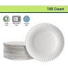 Nicole Home Collection Everyday Dinnerware Paper Plate, 9-Inch (100 count)(9 Inch – 100 Count)