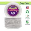 Nicole Home Collection Everyday Dinnerware Paper Plate, 9-Inch (100 count)(9 Inch – 100 Count)