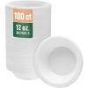 Nicole Home Collection 100% Compostable Heavy Duty 10″ Disposable Paper Plates Bagasse Biodegradable Eco-Friendly Natural Sugarcane 600 Count(12 oz Bowls)