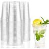Nicole Home Collection 600 Count Disposable Plastic Cups, Crystal Clear, Durable PET 18 oz. BPA Free(Clear)