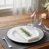 Luxurious Silver Round Charger Plate – 12″ (Pack of 10) – Premium Heavy Weight Plastic Tableware – Elegant and Durable Design for All Occasions