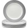 Luxurious Silver Round Charger Plate – 12″ (Pack of 10) – Premium Heavy Weight Plastic Tableware – Elegant and Durable Design for All Occasions